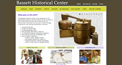 Desktop Screenshot of bassetthistoricalcenter.com