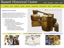 Tablet Screenshot of bassetthistoricalcenter.com